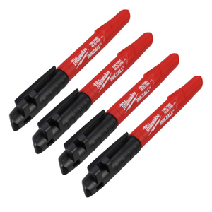 Inkzall Fine Point Jobsite Marker Black (Pack of 4)