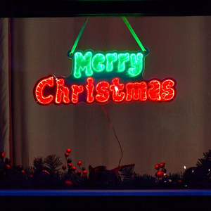 Merry Christmas Light Up Infinity Mirror