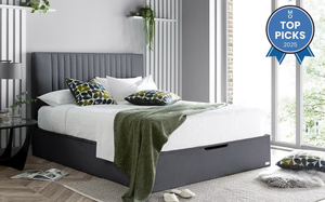 Elle Decoration Model 1 Ottoman Bed Frame, King Size, Taupe