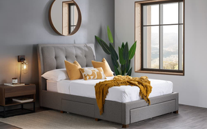 Birlea Shelby Fabric Bed Frame, King Size