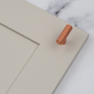 Rose Gold Copper Hexagon Handles & T-Bar Knob - 40mm Knob