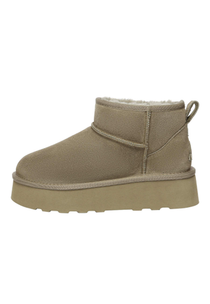 Heron Ultra Mini Platform Boots In Caribou (5 UK)