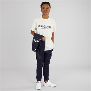 Crosshatch Boys Four Piece Hoodie Sweatshirt T-Shirt And Joggers Set Navy/Off White