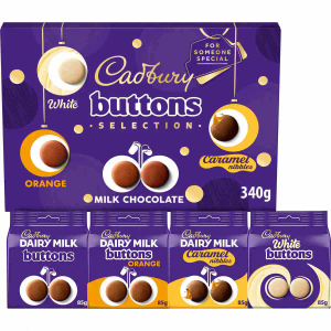 Cadbury Dairy Milk Buttons Selection Box 340g 