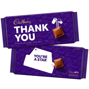 Cadbury "Thank You" Dairy Milk Chocolate Bar 180g