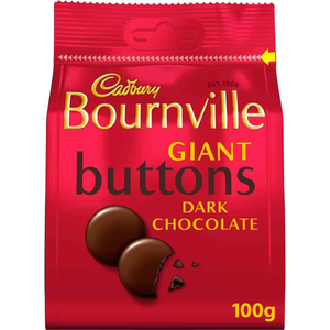 Cadbury Bournville Giant Dark Chocolate Buttons 100g 