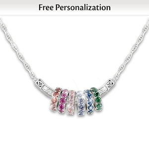 Family Together Forever Personalized Charm Necklace
