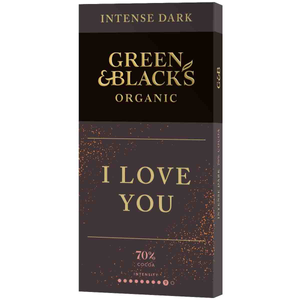 Green & Black's "I Love You" 70% Dark Chocolate Bar 90g