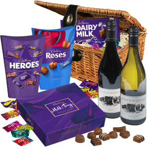 Cadbury Chocolate & Wines Hamper Basket