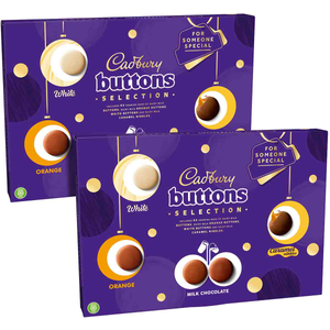 Cadbury Dairy Milk Buttons Selection Box 340g (Bundle of 2)