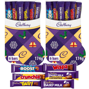 Cadbury Dairy Milk Christmas Stocking Selection Box 174g (Bundle of 2)