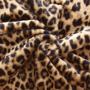 Tissu fausse fourrure animal - Léopard