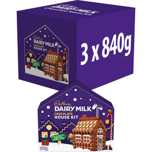 Cadbury Dairy Milk Christmas Chocolate House Kit (Box of 3)