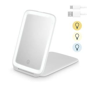 Carmen Rechargeable LED Cosmetic Mirror With Light