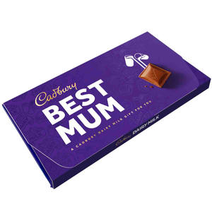 Cadbury Dairy Milk "Best Mum" Chocolate Bar with Gift Envelope 110g