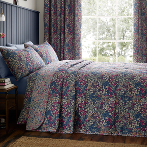 Dreams & Drapes Bessie 200cmx230cm Bedspread Navy