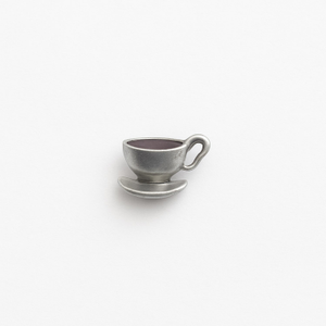 925K Sterling Silver Coffee Mini Pin (Right)