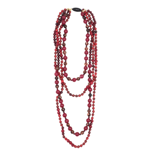 Liana Necklace - Dark Red (one size)