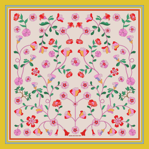 Limoncello Jardin Double Sided Silk Scarf (one size)