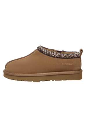 Wigeon Leather Slippers In Chestnut (5 UK)