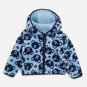 Kangaroo Poo Infant Boys Zip-Through Fleece Blue/Navy