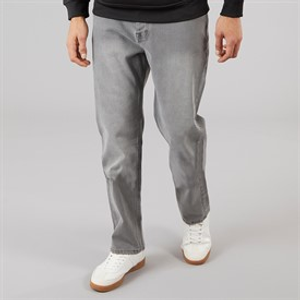 Brave Soul Mens Straight Fit Denim Jeans Greywash