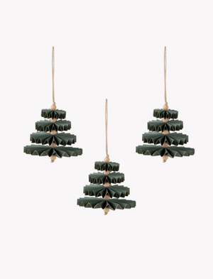 Maddox Tree Decoration Set of 3 Rosemary Gold