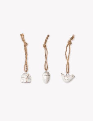 Lille Mini Decorations on Jute White