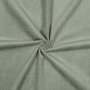 Tissu velours côtelé coton - Vert sauge