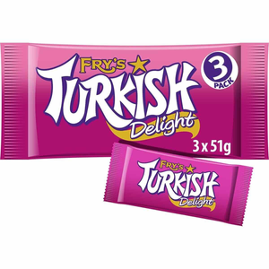 Fry's Turkish Delight Chocolate Bar 51g (Pack of 3)