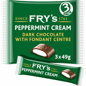 Fry's Dark Chocolate Peppermint Mint Bar 49g (Pack of 3)