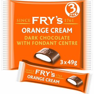 Fry's Dark Chocolate Orange Bar 49g (Pack of 3)