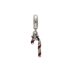 Pre-Owned Pandora Silver Candy Cane Dangle Charm