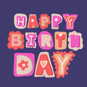 Fun Retro Happy Birthday Card