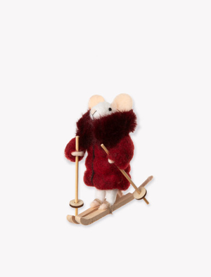 Skiing Rosetta Mouse White Berry