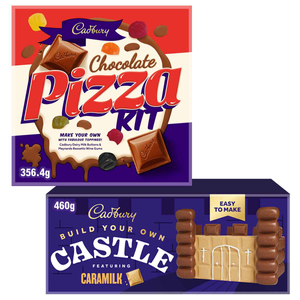 Cadbury Dairy Milk Pizza & Castle Build Kits (Bundle of 2)