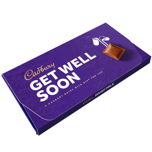 Cadbury Dairy Milk "Get Well Soon" Chocolate Bar with Gift Envelope 110g