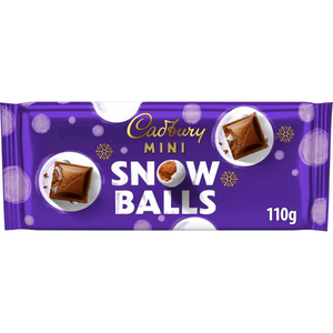 Cadbury Mini Snow Balls Chocolate Bar 110g