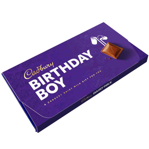 Cadbury Dairy Milk "Birthday Boy" Chocolate Bar with Gift Envelope 110g