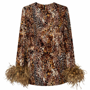 Immy Mini Dress - Leopard (XS)