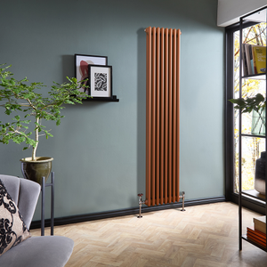 Milano Windsor - Vertical Traditional Column Radiator - 2 Column - 1800mm x 380mm - Metallic Copper