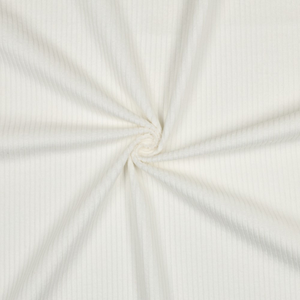 Tissu velours côtelé coton - Écru
