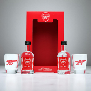 Arsenal FC Vodka Shot & Glasses Set