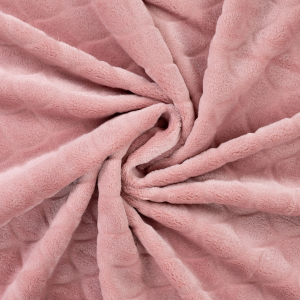 Tissu minky sirène - Vieux rose