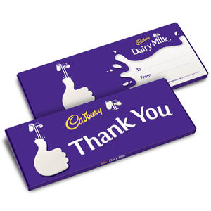 Cadbury Dairy Milk "Thank You" Chocolate Bar 850g
