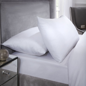 400 Thread Count White Cotton Pillowcases (Pair)