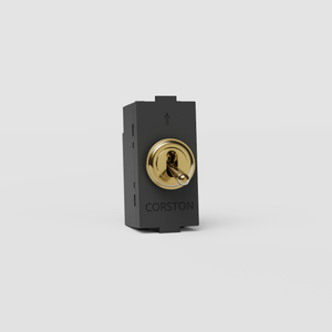 Bouton Poussoir à Levier - Laiton Ancien