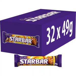 Cadbury Starbar Chocolate Bar 49g (Box of 32)