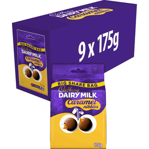 Dairy Milk Caramel Nibbles Share Bag 175g (Box of 9)
