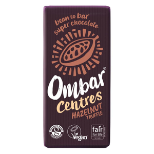 Hazelnut Truffle Centres Chocolate Bar (Ombar) 70g